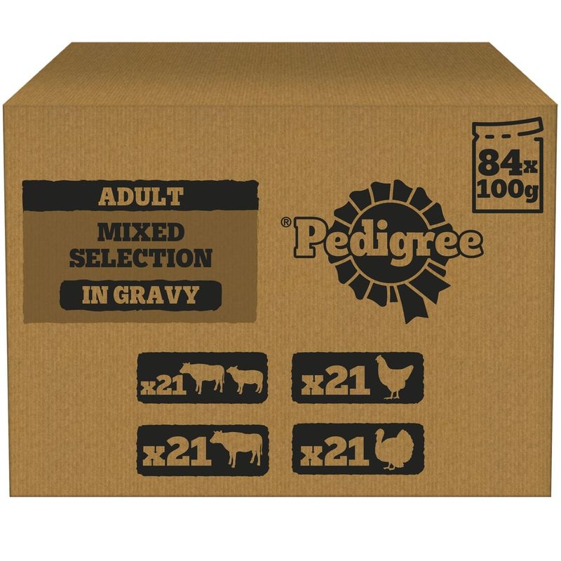 Pedigree Adult Pouches Mixed Selection in Gravy Mega Pack || Pedigree || view 2