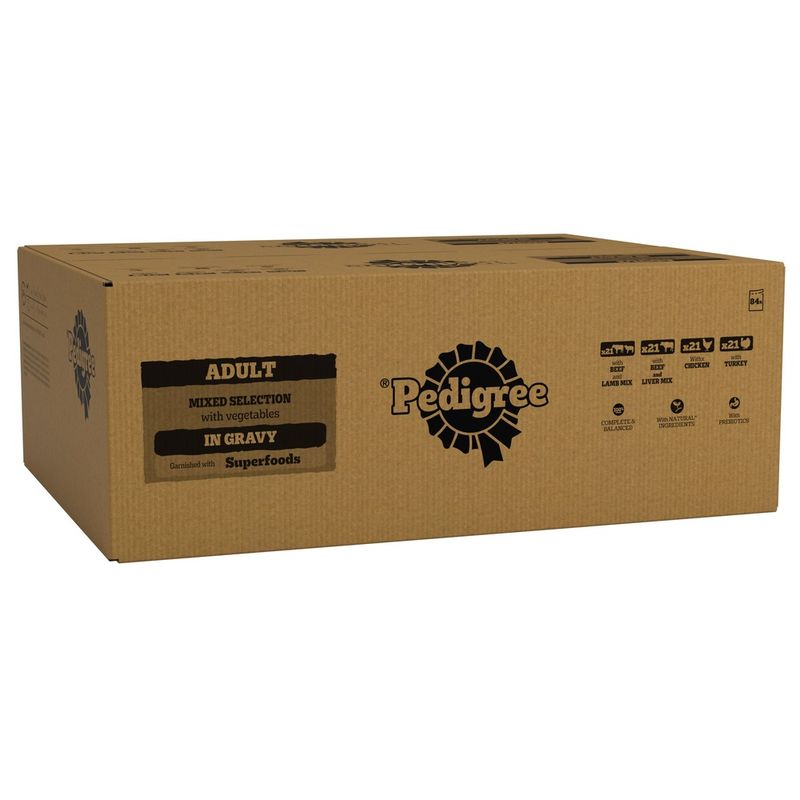 Pedigree Adult Pouches Mixed Selection in Gravy Mega Pack || Pedigree || view 1