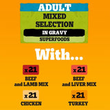 Pedigree Adult Pouches Mixed Selection in Gravy Mega Pack || Pedigree || view 6