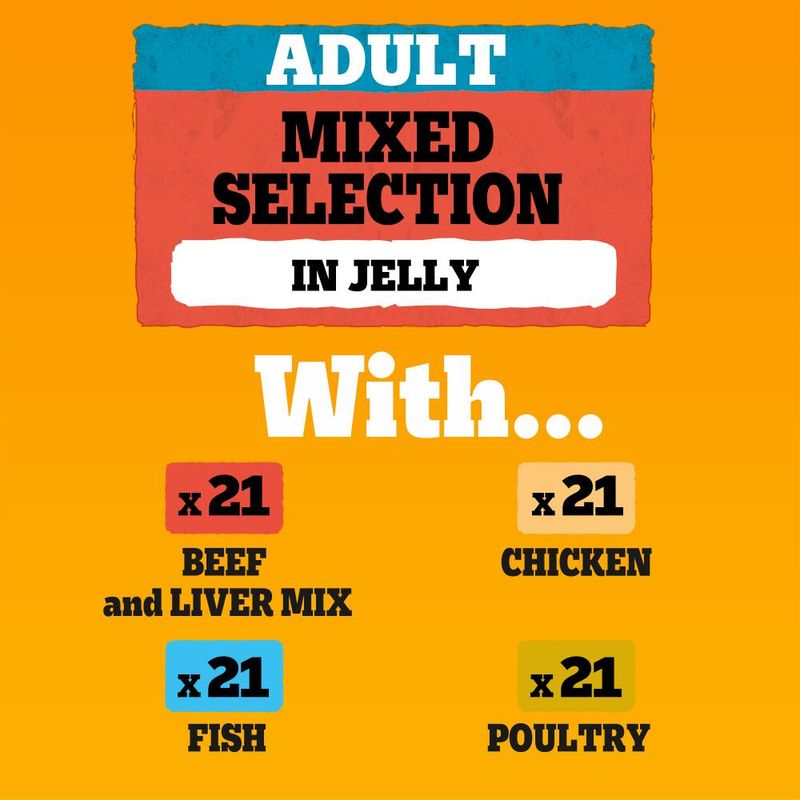 Pedigree Adult Pouches Mixed Selection in Jelly Mega Pack || Pedigree || view 6