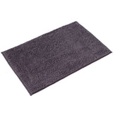 Grey microfibre mat with textured surface, rectangular shape.