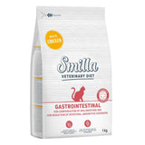 Smilla Veterinary Diet Gastrointestinal, rich in chicken, developed with veterinarians. For maldigestion and reduced intestinal absorption disorders. Pack size: 1 kg.