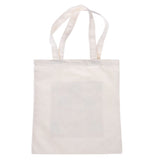 White fabric bag with two carrying handles, rectangular shape.