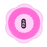 Tiaki pink bowl with flower-shaped design, suitable for pet food or water.