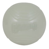 Chuckit! ball made of white material with embossed logo, suitable for throwing games.