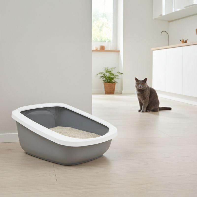 Savic Aseo Cat Litter Tray with High Edge - 56cm