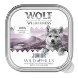 Wolf of Wilderness Junior Wild Hills, 150g, 100% grain-free recipe with fresh duck and veal, wild berries, roots and wild herbs.