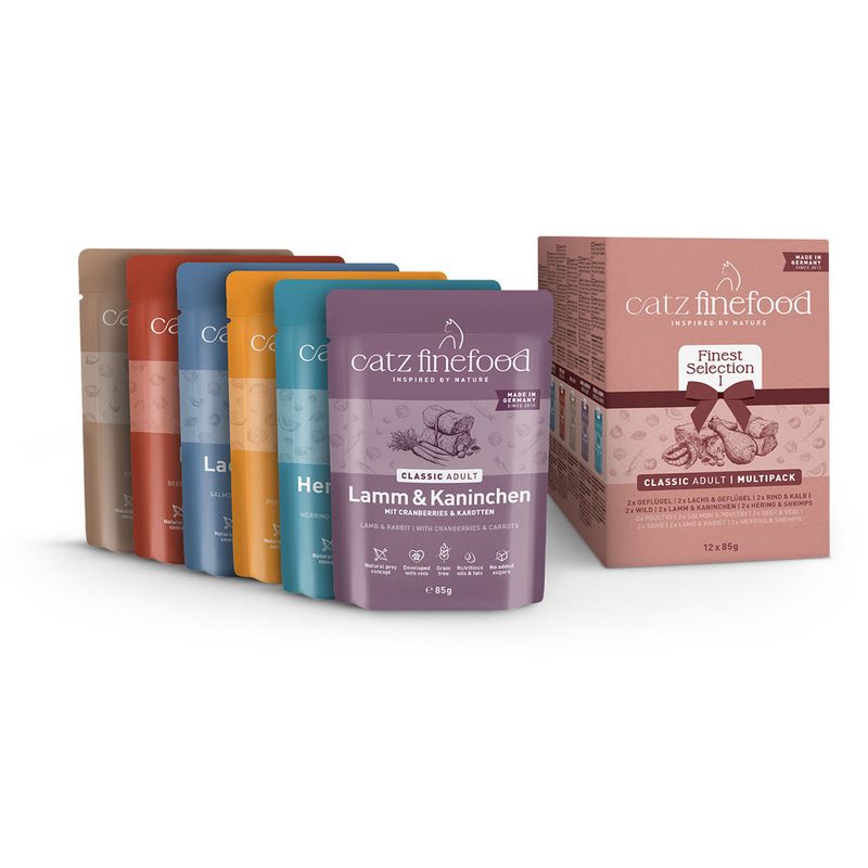 catz finefood Mixed Pack Pouches 12 x 85g