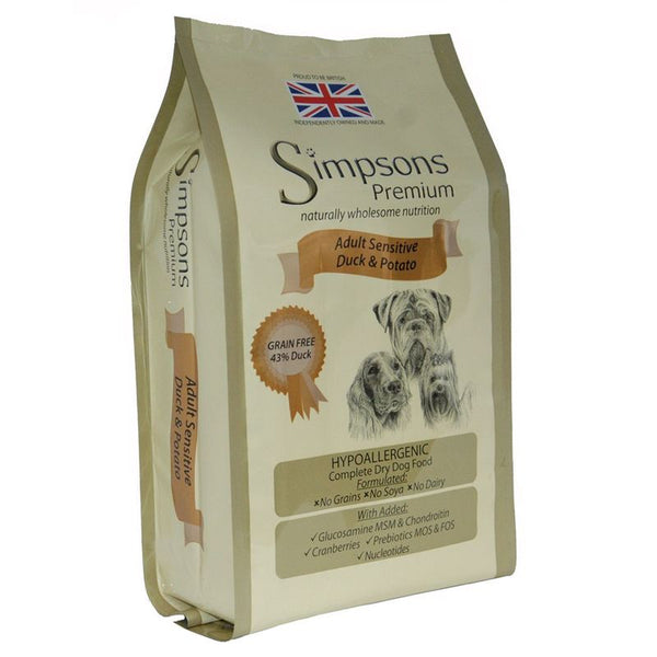 Simpsons Premium Sensitive Adult Dog - Duck & Potato || Simpsons Premium || view 1