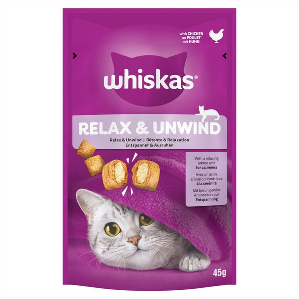 Whiskas Relax & Unwind Adult Cat Treats with Chicken || undefined || view 1