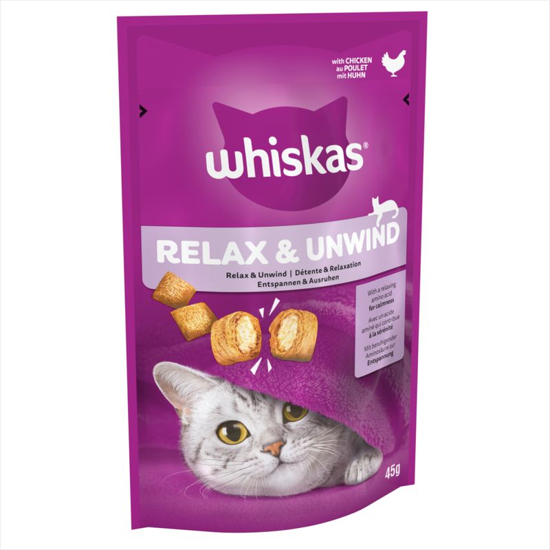 Whiskas Relax & Unwind Adult Cat Treats with Chicken || undefined || view 2