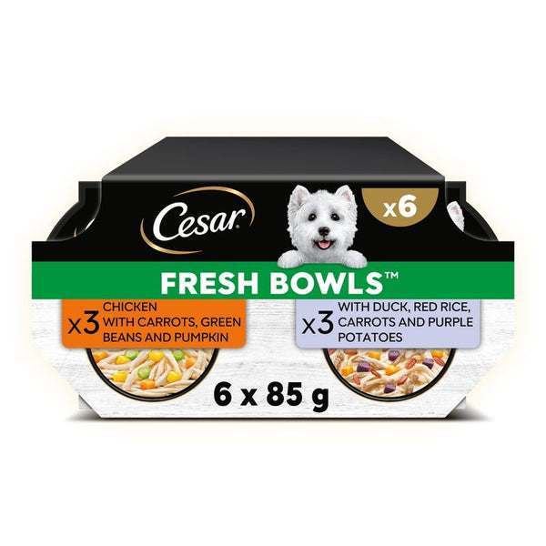 Cesar Fresh Bowls in Gravy Mixed Selection 24 x 85g || Cesar || view 1