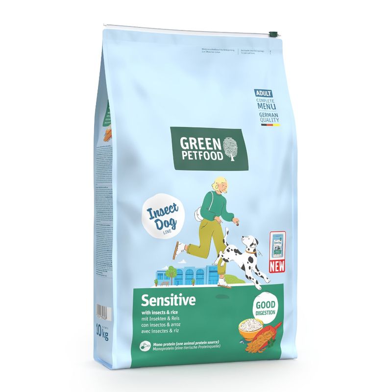 Green Petfood Sensitive with Insects & Rice