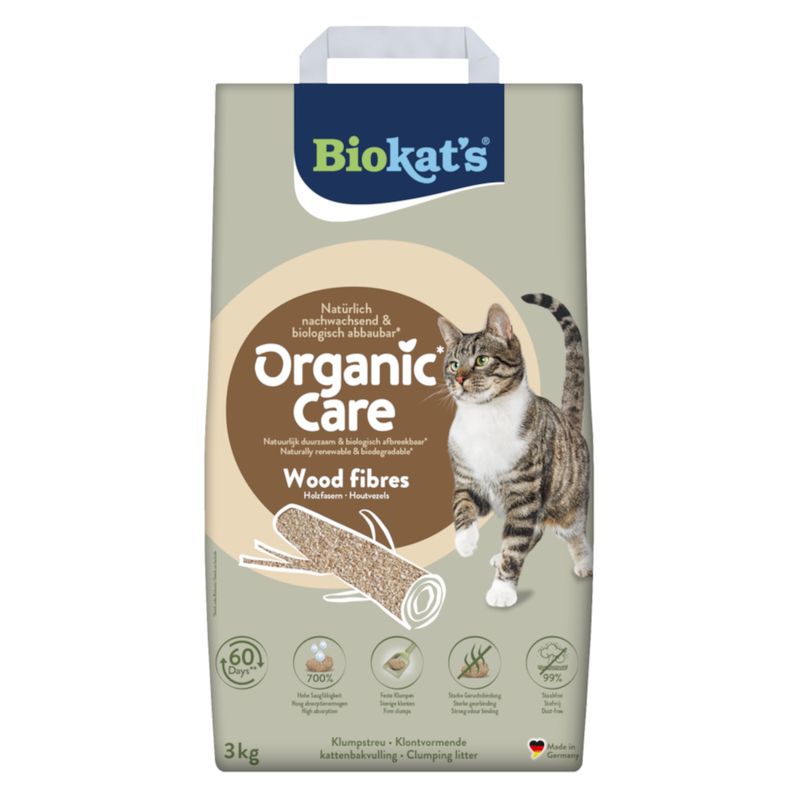 Biokat's Organic Care Wood Fibres Cat Litter