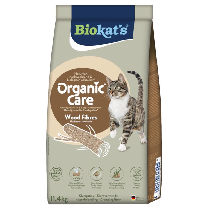 Biokat's Organic Care Wood Fibres Cat Litter