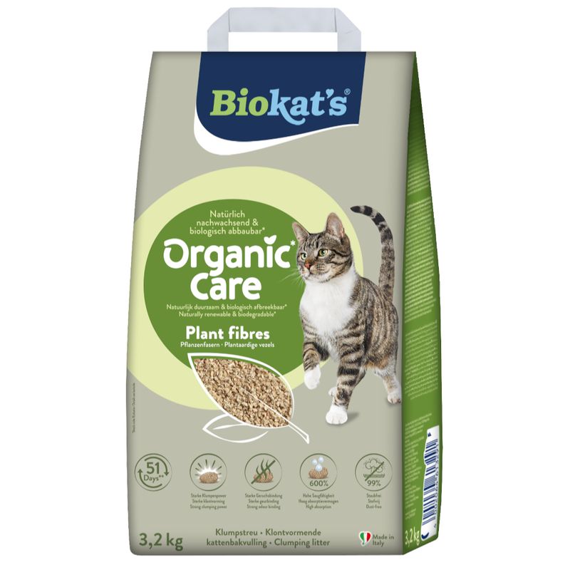 Biokat's Organic Care Plant Fibres Cat Litter