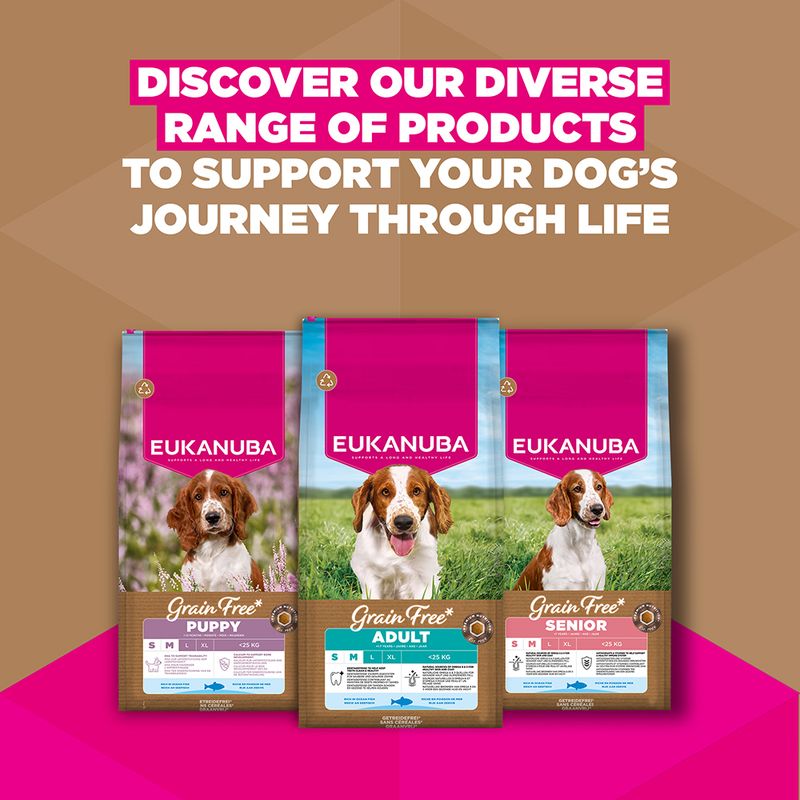 Eukanuba Grain-Free Senior Small & Medium Breed Ocean Fish