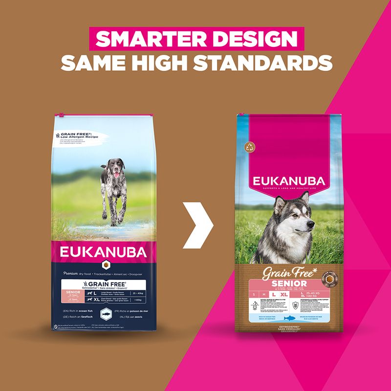 Eukanuba Grain Free Senior Large & Giant with Ocean Fish
