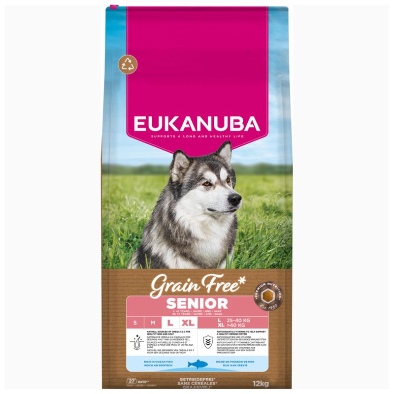Eukanuba Grain Free Senior Large & Giant with Ocean Fish