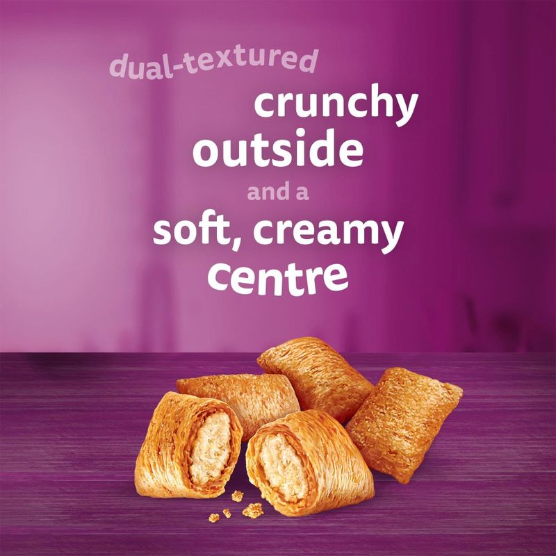 Biscuit pieces with a crunchy exterior and a soft, creamy centre.