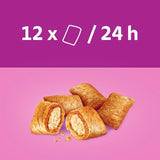 Feeding recommendation: 12 pieces per 24 hours, illustrated are filled crunchy pillows.