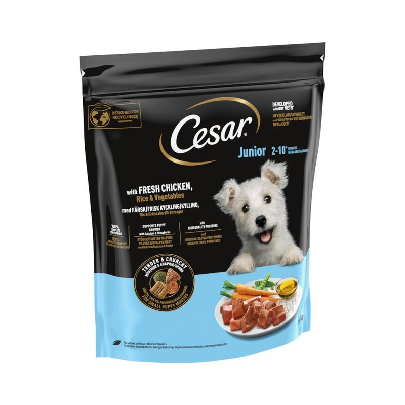Cesar Puppy with Chicken, Rice & Vegetables