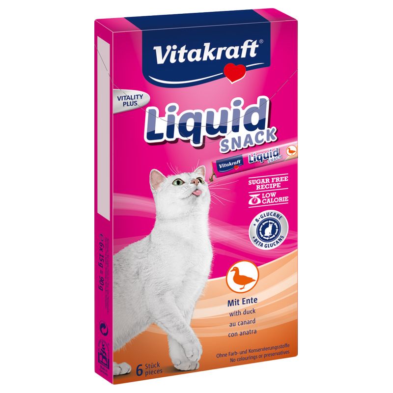 Vitakraft Cat Liquid Snack with Duck & ß-Glucans || Vitakraft || view 1