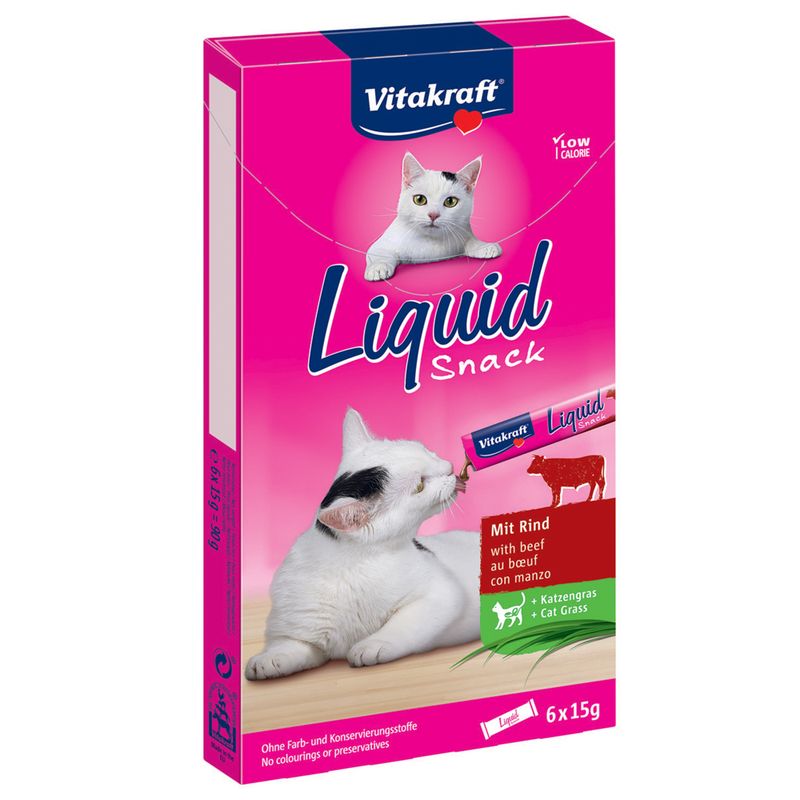 Vitakraft Cat Liquid Snack with Beef & Inulin || Vitakraft || view 1