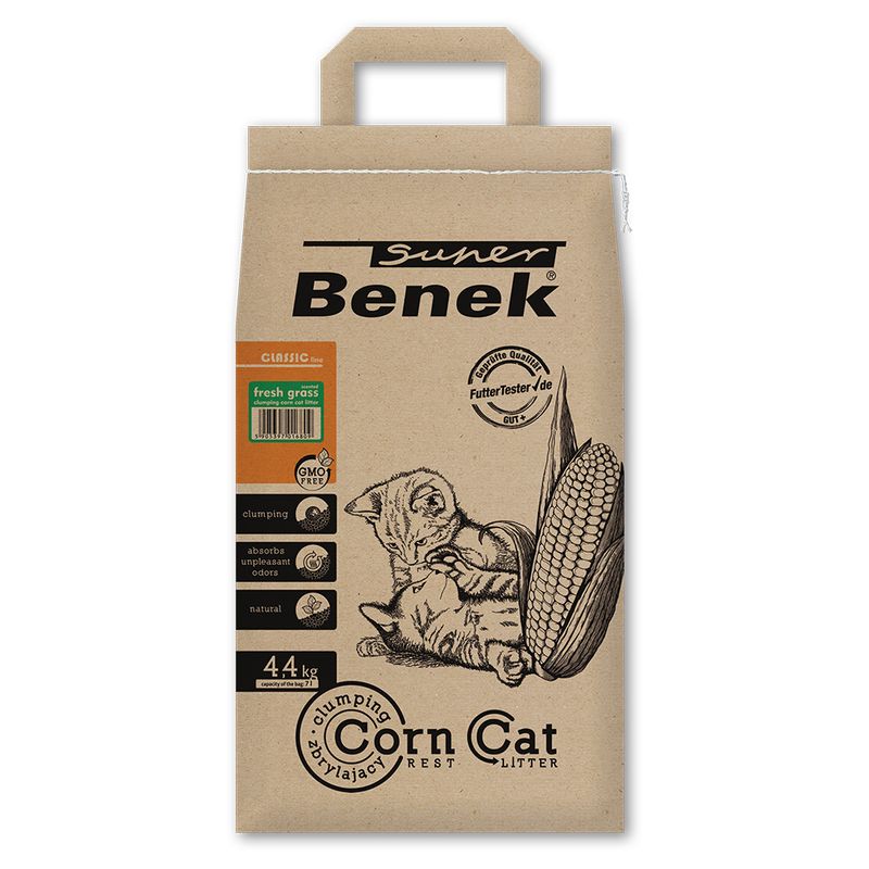 Super Benek Corn Cat Litter + 45g Rosie's Farm Cat Snack Free! * || undefined || view 11