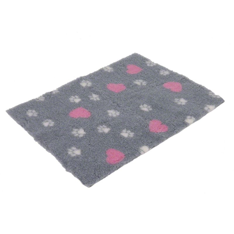 Vetbed® Isobed SL grey with hearts and paws || Vetbed || view 3