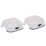 Little Fish Plastic Cat Bowls - Set of 2 || undefined || view 1