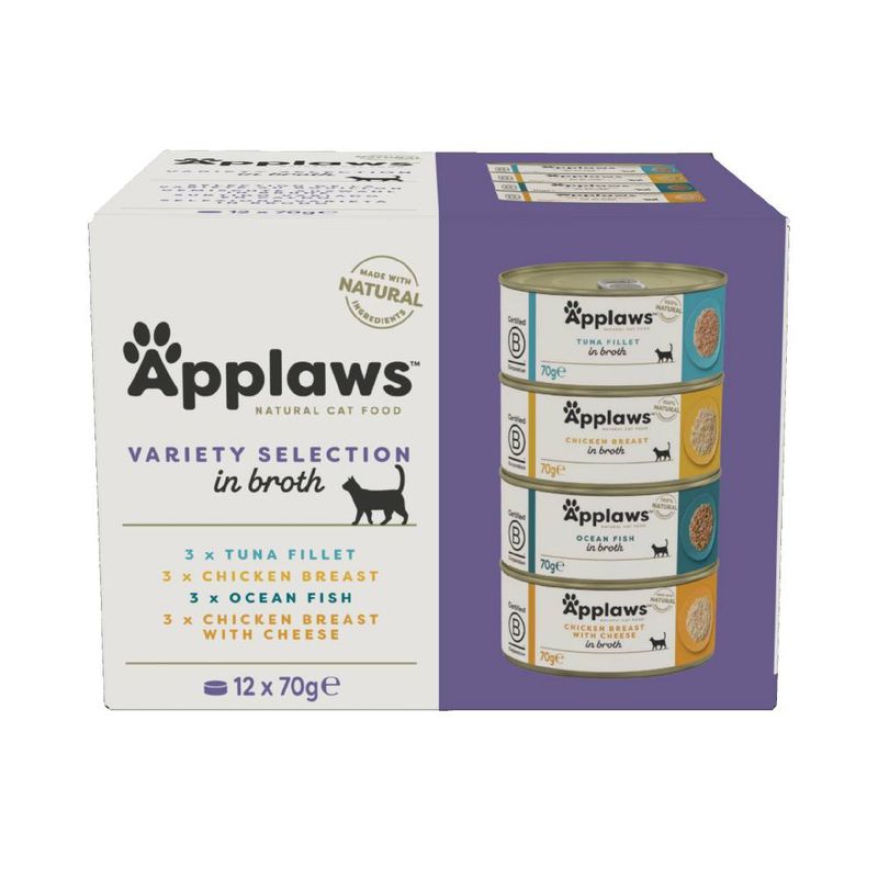Applaws Adult Cat Cans Tuna/Fish in Broth 70g || undefined || view 1