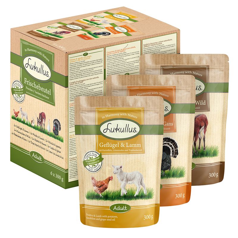 Lukullus Pouches Mixed Trial Pack 6 x 300g || Lukullus || view 8