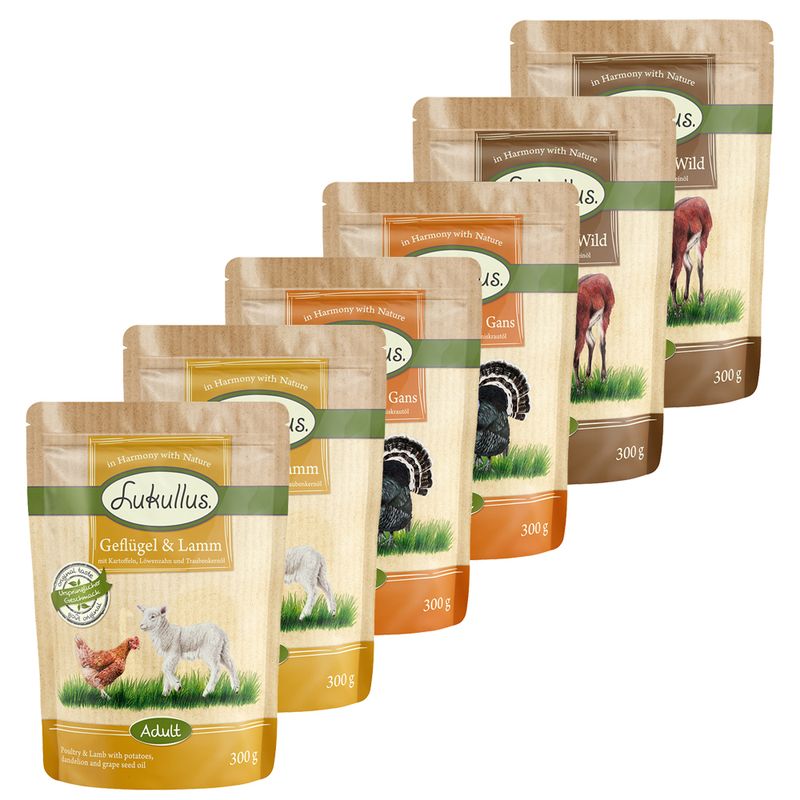 Lukullus Pouches Mixed Trial Pack 6 x 300g || Lukullus || view 9