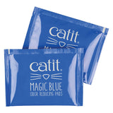 Catit Magic Blue odour-reducing pads, blue packaging with white lettering and logo.