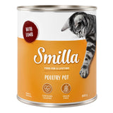 Smilla Poultry Pot with lamb, contains taurine, grain-free, 800 g. Made in Germany. Complete food.