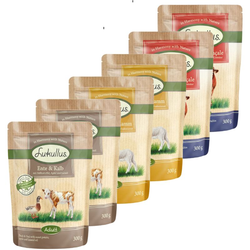 Lukullus Pouches Mixed Trial Pack 6 x 300g || Lukullus || view 12