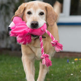Flamingo Dog Toy with Rope || zooplus Exclusive || view 2