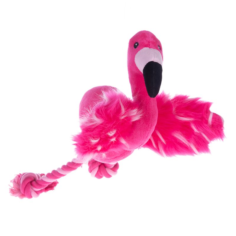 Flamingo Dog Toy with Rope || zooplus Exclusive || view 10