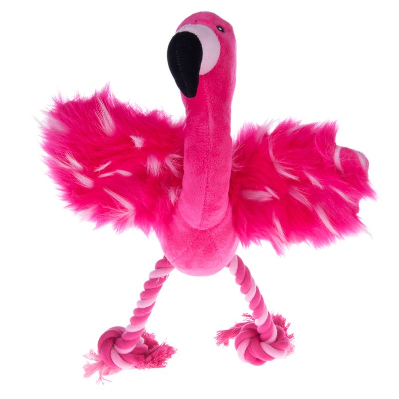 Flamingo Dog Toy with Rope || zooplus Exclusive || view 11