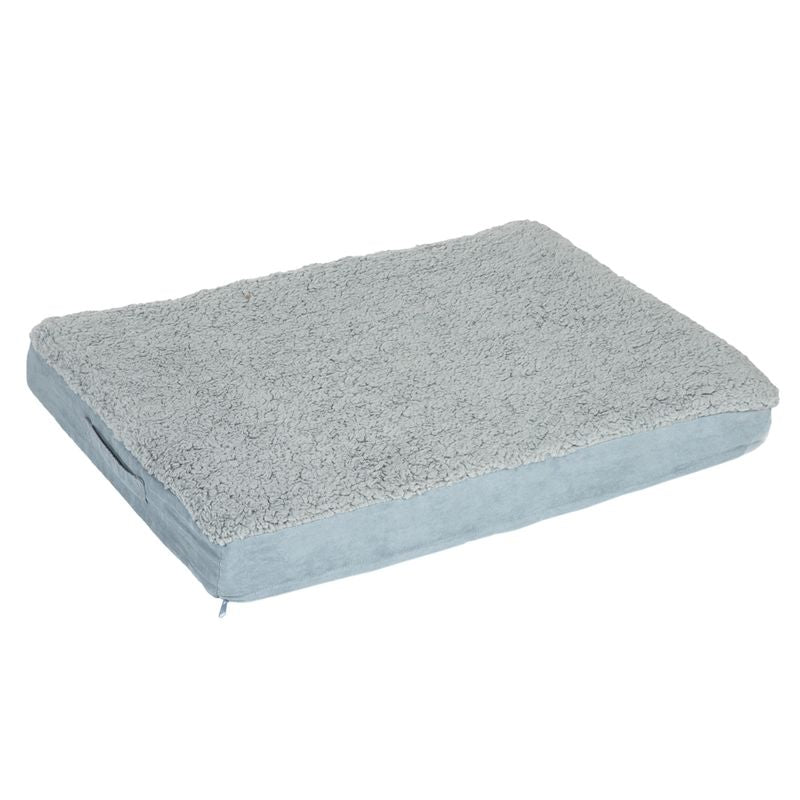 Rectangular Memory Foam Dog Bed - Grey || zooplus Exclusive || view 2