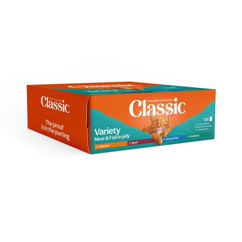 Classic Cat Meat & Fish in Jelly 12 x 400g