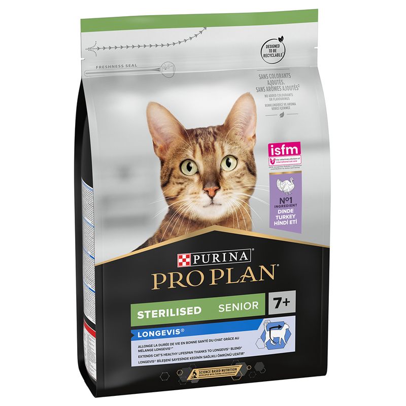PURINA PRO PLAN Sterilised Senior 7+ Longevis - Turkey || Pro Plan || view 2