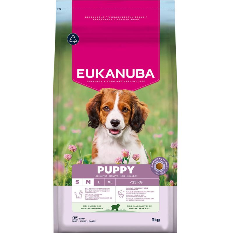 Eukanuba Premium Nutrition Puppy Small & Medium Breed Lamb & Rice