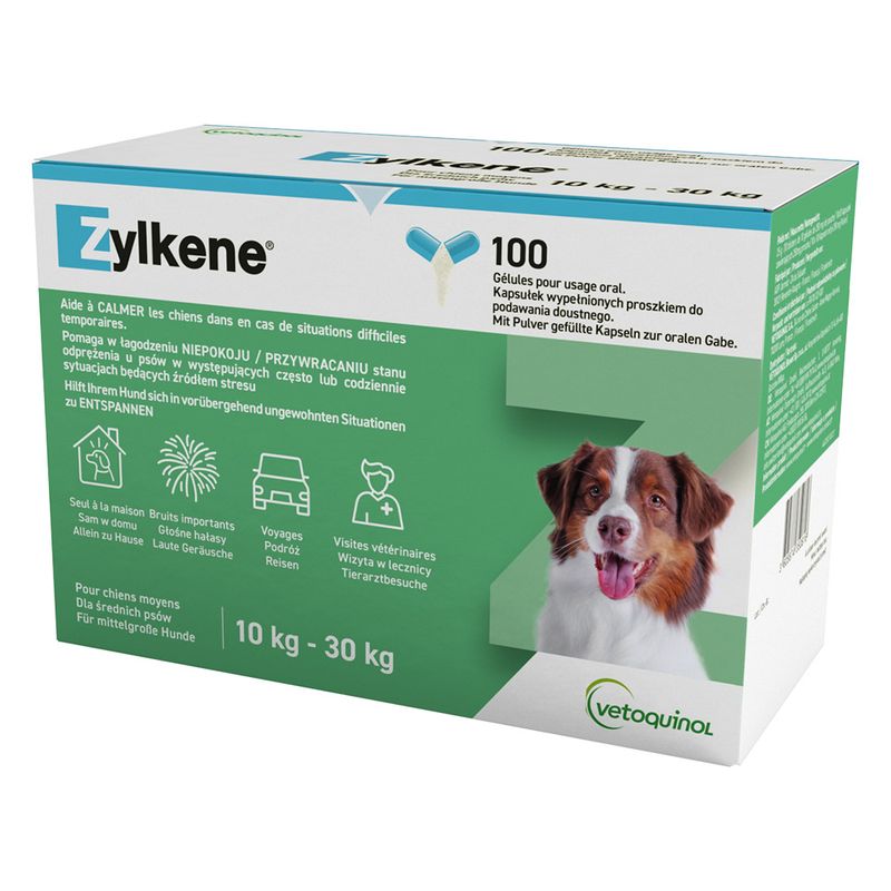 Zylkene Capsules 225mg for Medium Dogs 10-30kg || Vetoquinol || view 2