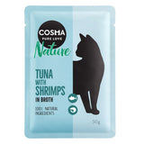 Cosma Nature Pure Love, tuna with shrimp in broth, 100% natural ingredients, 50g.