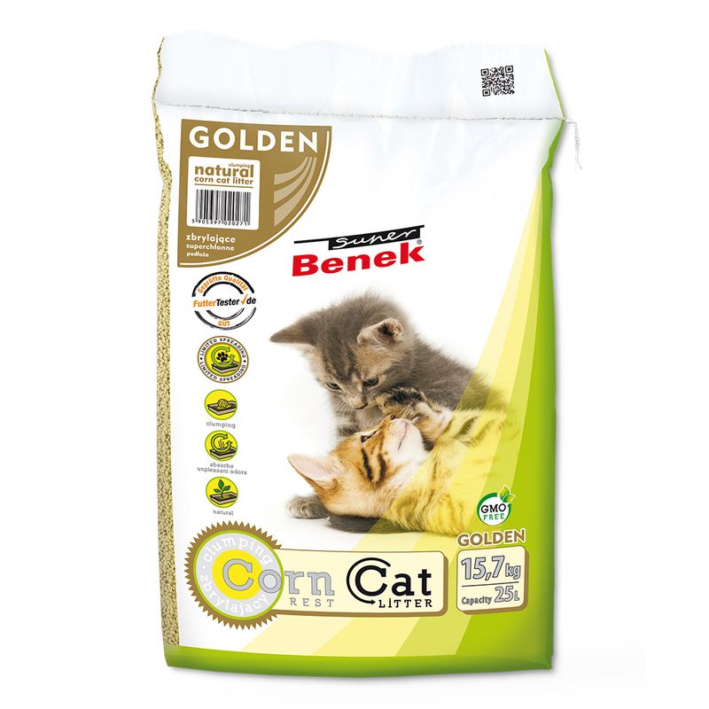 Super Benek Corn Cat Litter + 45g Rosie's Farm Cat Snack Free! * || undefined || view 2