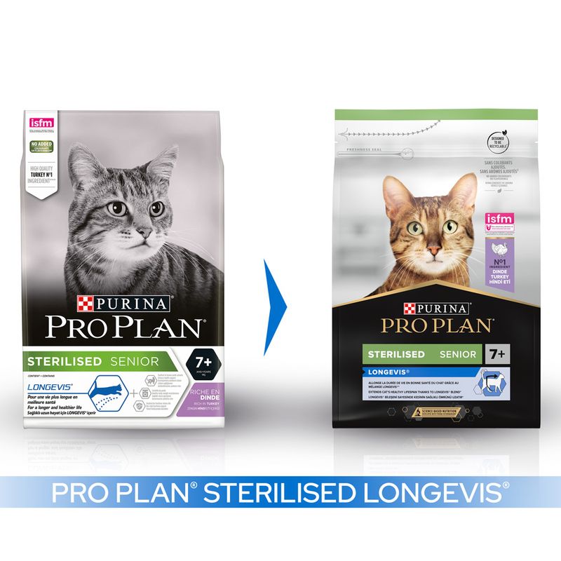 PURINA PRO PLAN Sterilised Senior 7+ Longevis - Turkey || Pro Plan || view 3