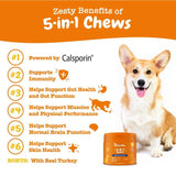 Zesty Paws 5-in-1 Chews Multifunctional - Turkey || Zesty Paws || view 3