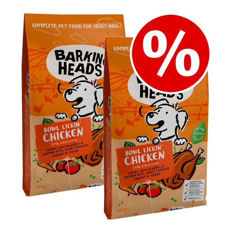 Barking Heads Dry Food Economy Pack 2 x 12kg || barking heads || view 1